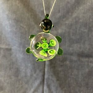 Glass Turtle Pendant